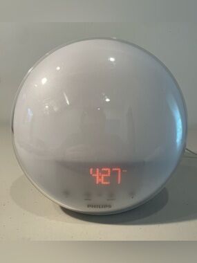 Philips HF3520 Wake-Up Light Sunrise Sun Lamp Alarm Clock - Works/Tested